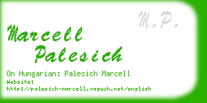 marcell palesich business card